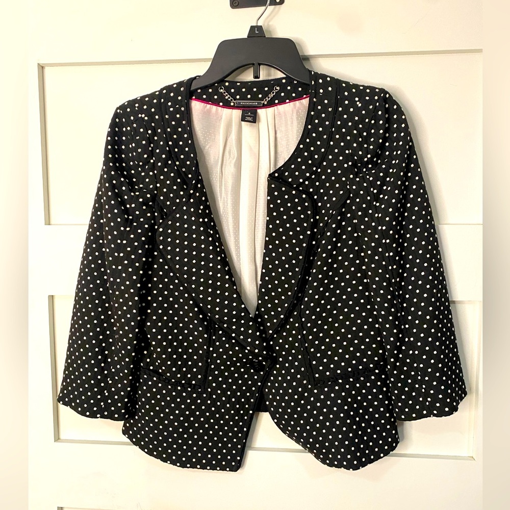 WHITE HOUSE BLACK MARKET POLKA DOT Jacket 8